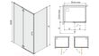Kampinė dušo kabina Sanplast Free Line KNDJ2/Free II 80x120s kaina ir informacija | Dušo kabinos | pigu.lt