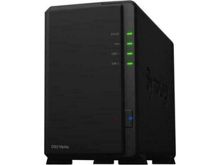 Сетевое хранилище NAS Storage Tower, 2BAY/NO HDD, USB3, DS218PLAY Synology цена и информация | Жёсткие диски (SSD, HDD) | pigu.lt