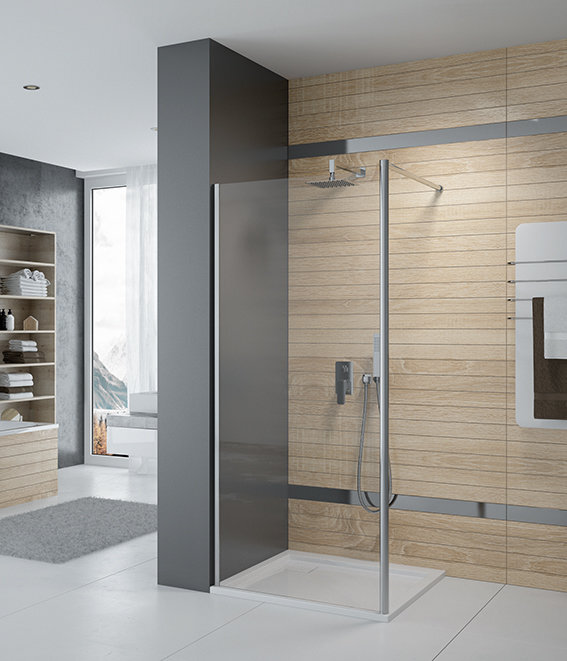 Walk-In dušo kabina Sanplast Prestige III P/PR III 100s, matinė sidabro kaina ir informacija | Dušo durys ir sienelės | pigu.lt