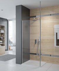Walk-In dušo kabina Sanplast Prestige III P/PR III 100s, matinė graphit kaina ir informacija | Dušo durys ir sienelės | pigu.lt