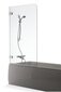 Vonios sienelė Brasta Glass Meda, 80x150cm цена и информация | Priedai vonioms, dušo kabinoms | pigu.lt