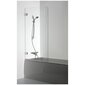 Vonios sienelė Brasta Glass Meda, 80x150cm kaina ir informacija | Priedai vonioms, dušo kabinoms | pigu.lt