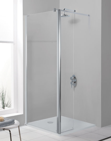 Walk-In dušo kabina Sanplast Prestige III PR2/PR III 120s, blizganti sidabro kaina ir informacija | Dušo durys ir sienelės | pigu.lt