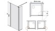 Walk-In dušo kabina Sanplast Prestige III PR2/PR III 140s, matinė graphit kaina ir informacija | Dušo durys ir sienelės | pigu.lt