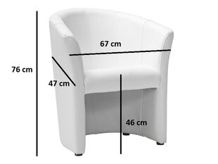 Fotelis Signal Meble Tm-1, tamsiai rudas kaina ir informacija | Svetainės foteliai | pigu.lt