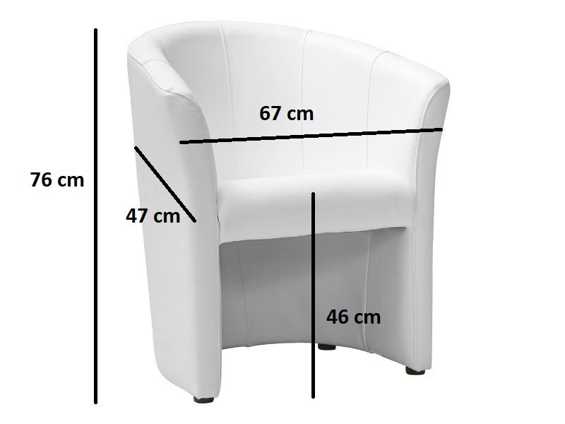 Fotelis Signal Meble Tm-1, juodas цена и информация | Svetainės foteliai | pigu.lt