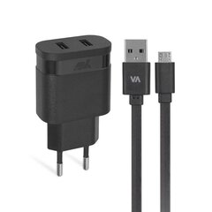 Rivacase VA4123BD1 цена и информация | Зарядные устройства для телефонов | pigu.lt