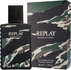 Туалетная вода Replay Signature Man EDT 30 мл цена и информация | Мужские духи | pigu.lt