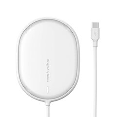 Беспроводное магнитное зарядное устройство Baseus Light для iPhone 12, белое цена и информация | Зарядные устройства для телефонов | pigu.lt