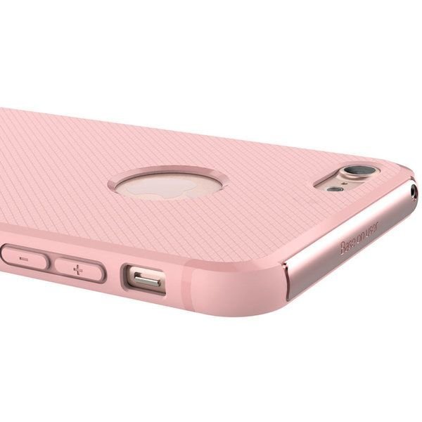 Apsauginis dėklas Baseus Hermit Bracket Case, skirtas iPhone 7 FRAPIPH7-YZ04, rožinis kaina ir informacija | Telefono dėklai | pigu.lt