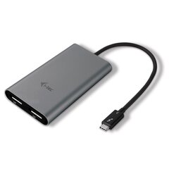 Adapteris iTec TB3DUAL4KDP kaina ir informacija | Adapteriai, USB šakotuvai | pigu.lt