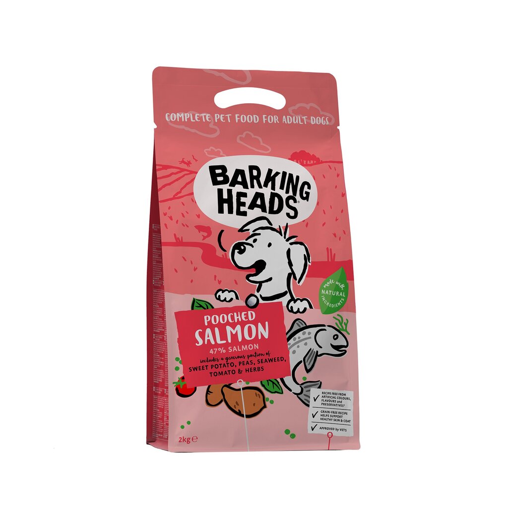 Barking Heads mažų ir vidutinių veislių šunims su lašiša Pooched Salmon 2kg kaina ir informacija | Sausas maistas šunims | pigu.lt