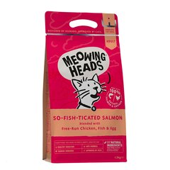 Сухой корм Meowing Heads Purr - Nickety, 1.5 кг цена и информация | Сухой корм для кошек | pigu.lt