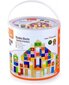 Medinės spalvotos kaladėlės su raidėmis ir skaičiais Viga, 100 d. цена и информация | Žaislai kūdikiams | pigu.lt