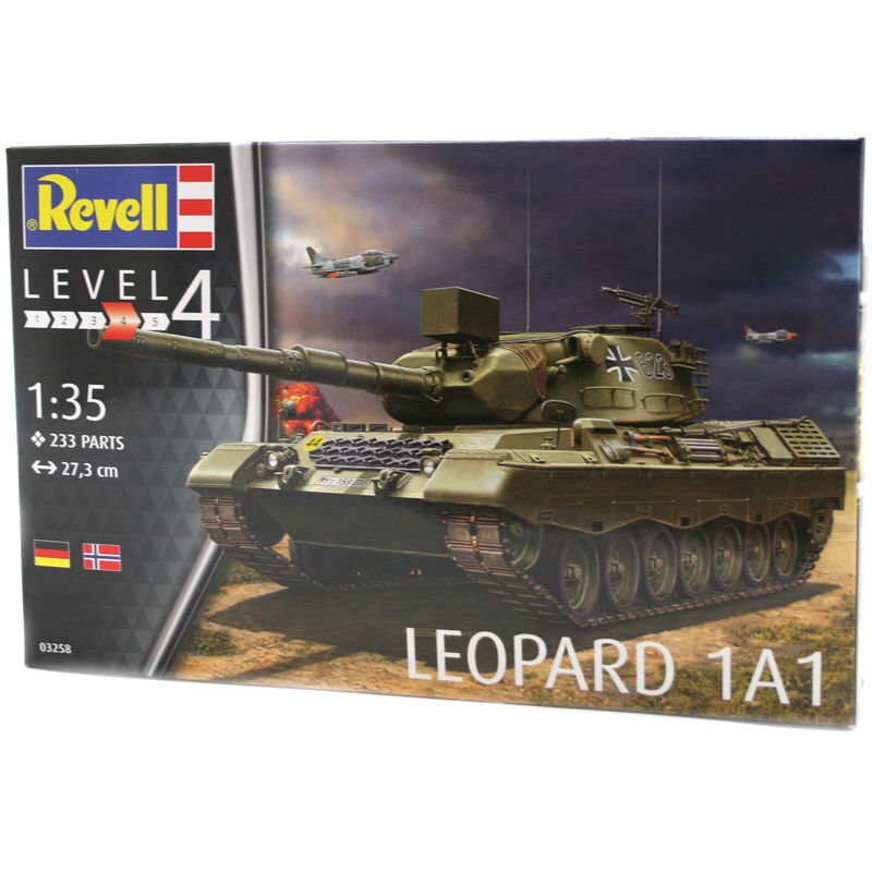 Tankas-konstruktorius Revell Leopard 1A1, 3258 kaina ir informacija | Konstruktoriai ir kaladėlės | pigu.lt