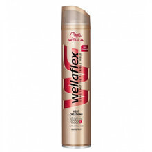 Apsaugą nuo karščio suteikiantis plaukų lakas Wellaflex Heat Protection Ultra Strong Hold 250 ml kaina ir informacija | Plaukų formavimo priemonės | pigu.lt