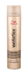 Spindesio suteikiantis plaukų lakas Wellaflex Shiny Hold Ultra Strong Hold 250 ml kaina ir informacija | Wella Plaukų priežiūrai | pigu.lt