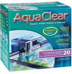 "Hagen Aqua Clear 20" mini kaskadinis filtras 78L kaina ir informacija | Akvariumai ir jų įranga | pigu.lt