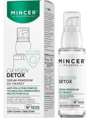 Защитная сыворотка для лица Mincer Pharma Oxygen Detox Nr.1505 30 мл цена и информация | Сыворотки для лица, масла | pigu.lt