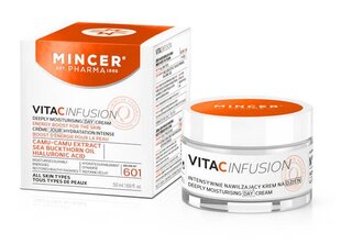 Intensyviai drėkinantis dieninis veido kremas Mincer Pharma Vita C Infusion Nr.601 50 ml kaina ir informacija | Mincer Pharma Kvepalai, kosmetika | pigu.lt