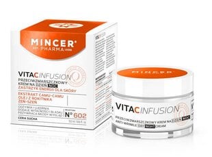 Veido kremas nuo raukšlių Mincer Pharma Vita C Infusion Nr.602 50 ml kaina ir informacija | MCR Corporation Kvepalai, kosmetika | pigu.lt