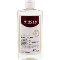 Tonizuojantis micelinis vanduo Mincer Pharma Vitamins Philosophy Nr.1011 250 ml kaina ir informacija | Mincer Pharma Kvepalai, kosmetika | pigu.lt