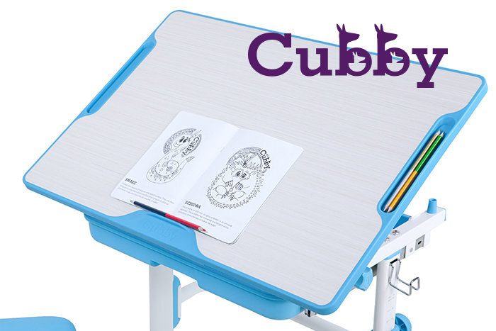 Augantis vaikiškas stalas ir kėdė FunDesk CUBBY LUPIN WG цена и информация | Kompiuteriniai, rašomieji stalai | pigu.lt