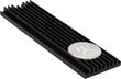 EK WaterBlocks M.2 PCIe NVMe SSD Heatsink/Cooler Black (LN82653) цена и информация | Komponentų priedai | pigu.lt