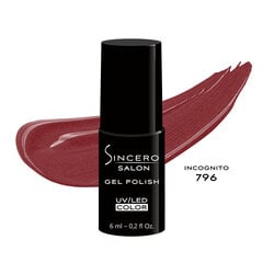 Gelinis nagų lakas "Sincero Salon", 6ml, INCOGNITO, 796 kaina ir informacija | Nagų lakai, stiprintojai | pigu.lt