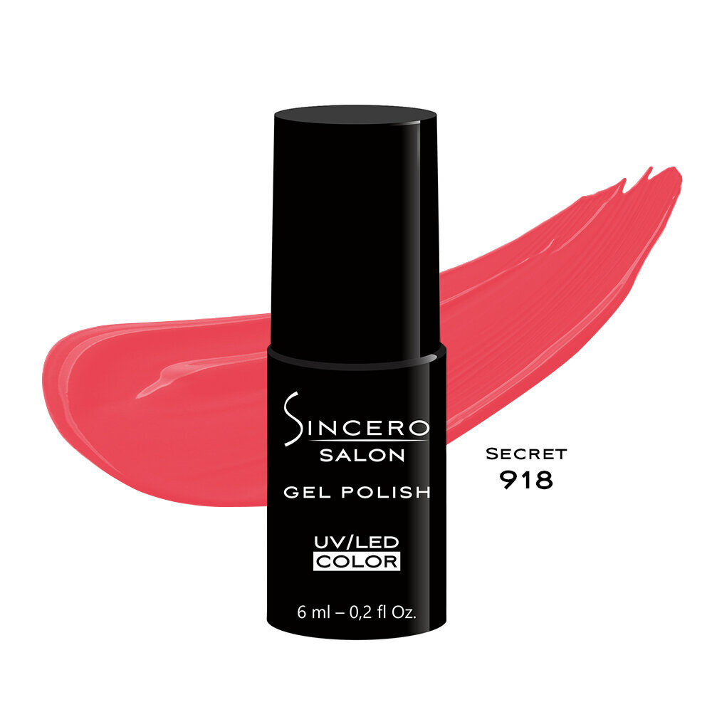 Gelinis nagų lakas "Sincero Salon", 6ml, SECRET, 918 цена и информация | Nagų lakai, stiprintojai | pigu.lt