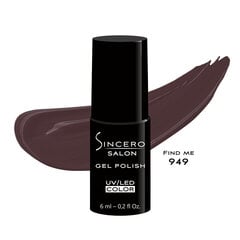 Gelinis nagų lakas "Sincero Salon", 6ml, FIND ME, 949 kaina ir informacija | Nagų lakai, stiprintojai | pigu.lt