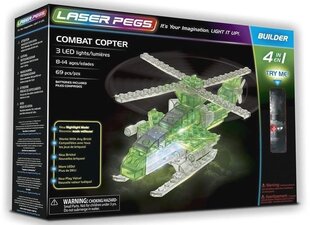 Konstruktorius Laser Pegs 4in1 Combat Copter, 69 d. kaina ir informacija | Konstruktoriai ir kaladėlės | pigu.lt