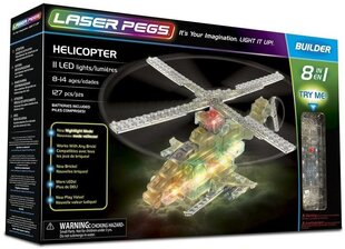 Конструктор Laser Pegs 8in1 Helikopter 263137, 127 д. цена и информация | Конструкторы и кубики | pigu.lt