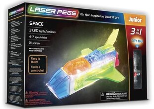 Конструктор Laser Pegs 3in1 Space, 21 д. цена и информация | Конструкторы и кубики | pigu.lt