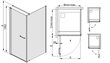 Kampinė dušo kabina Sanplast Prestige III KNDJ/PR III 80x90s, profilis - blizgantis sidabrinis kaina ir informacija | Dušo kabinos | pigu.lt