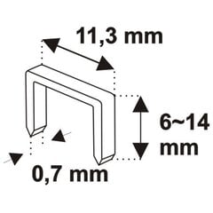 Pistoletas-segtuvas Nr. 53 6-14 mm, metalinis DEDRA kaina ir informacija | Mechaniniai įrankiai | pigu.lt