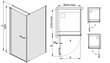 Kampinė dušo kabina Sanplast Prestige III KNDJ/PR III 90x80s, profilis matinis graphit kaina ir informacija | Dušo kabinos | pigu.lt