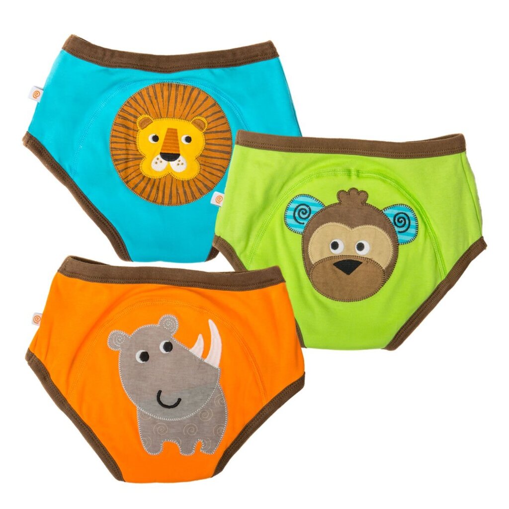 Zoocchini® atprastukės Safari Friends, 3-4 m., 3 vnt. цена и информация | Sauskelnės | pigu.lt