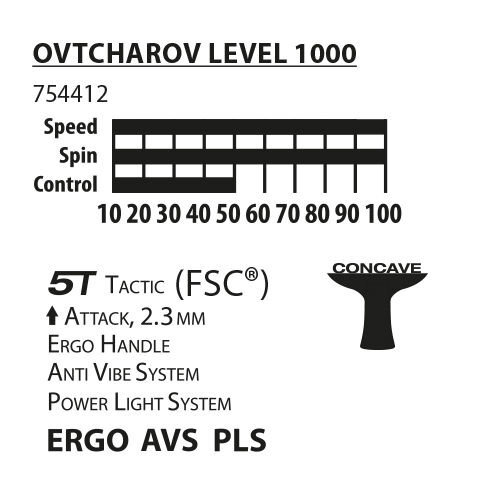 Stalo teniso raketė Donic Ovtcharov 1000 FSC kaina ir informacija | Stalo teniso raketės, dėklai ir rinkiniai | pigu.lt