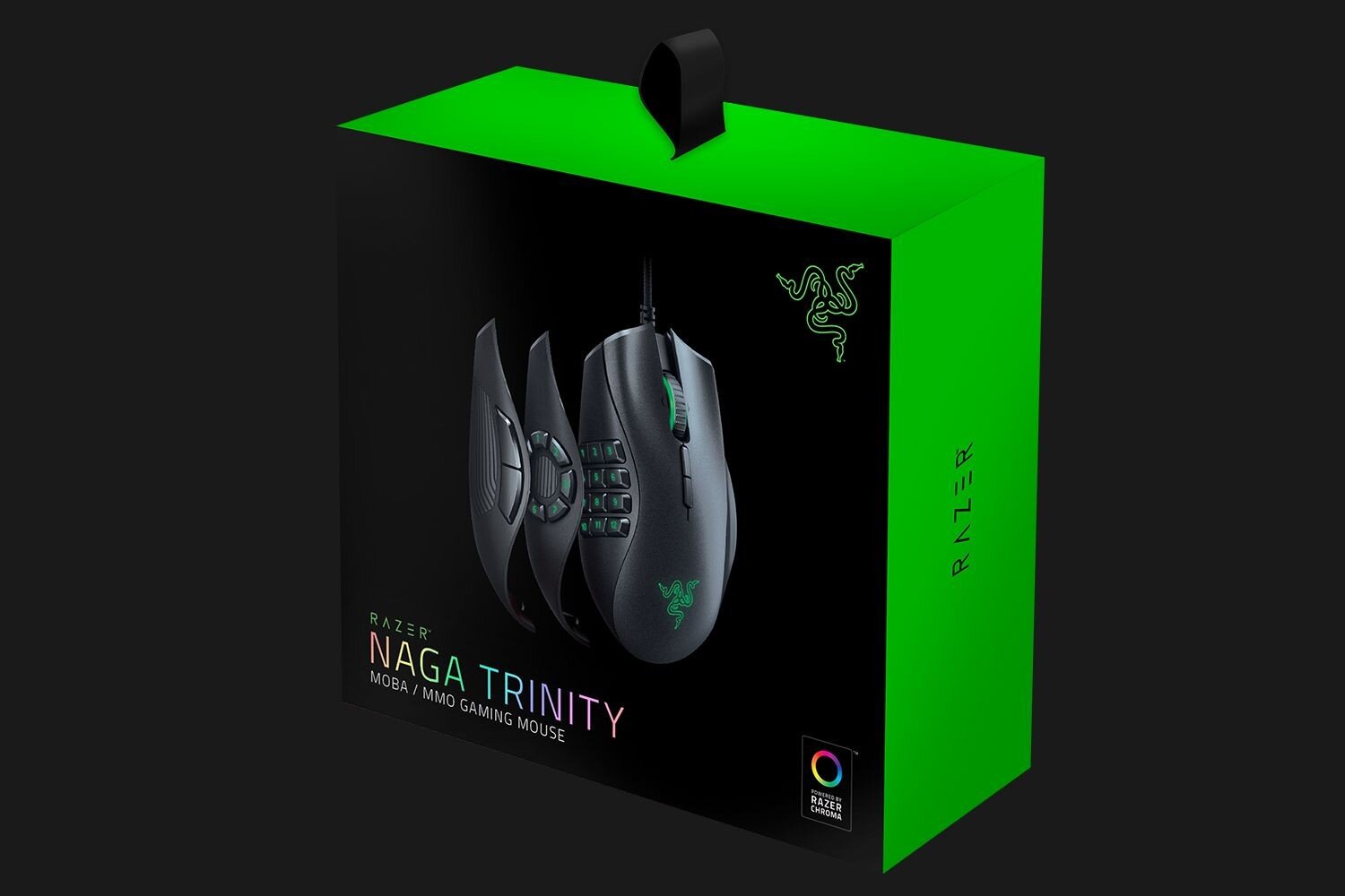 Razer Naga Trinity, juoda kaina ir informacija | Pelės | pigu.lt