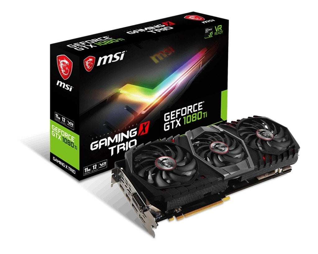 Vaizdo plokštė MSI GeForce GTX 1080 Ti GAMING X TRIO kaina | pigu.lt