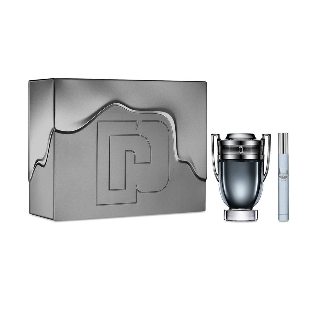 Rinkinys Paco Rabanne Invictus Intense vyrams: EDT 100 ml + EDT 10 ml kaina ir informacija | Kvepalai vyrams | pigu.lt