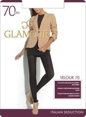 Pėdkelnės moterims Glamour Velour 70 DEN, juodos spalvos kaina ir informacija | Pėdkelnės | pigu.lt