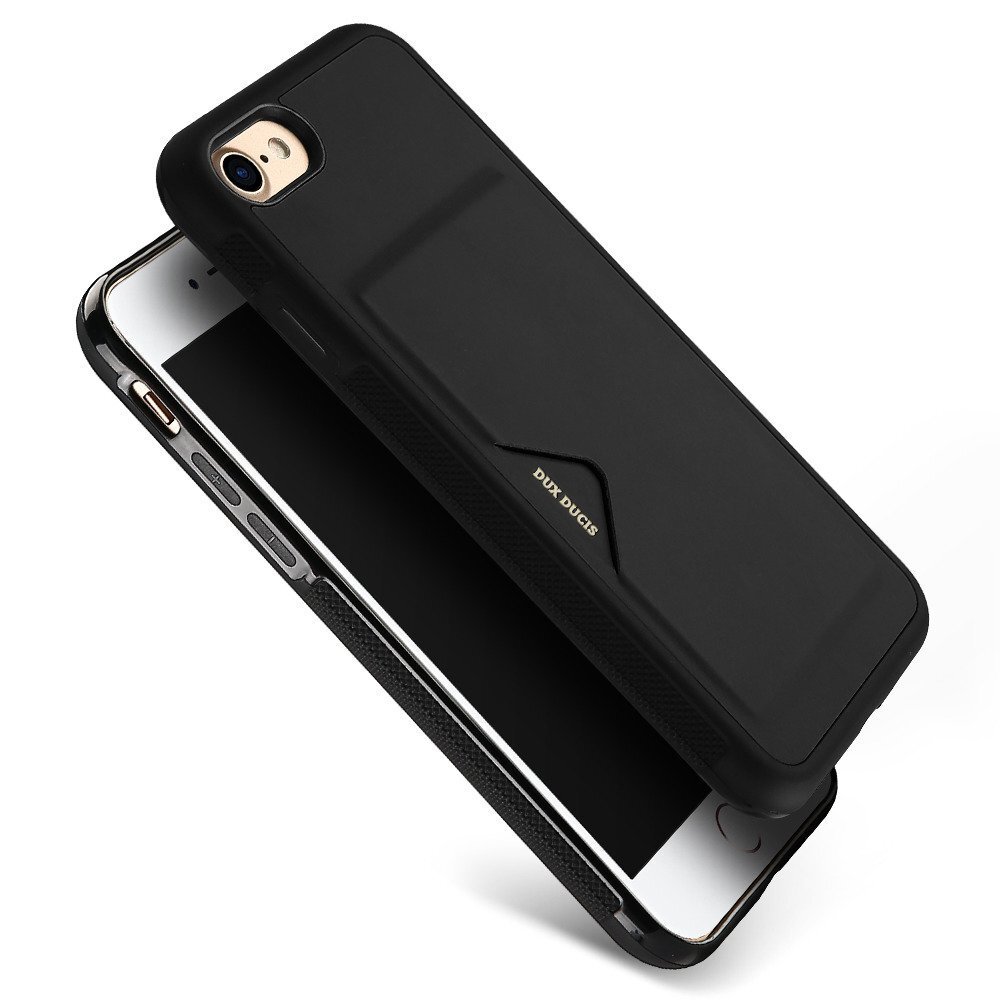 Dux Ducis Pocard Series Premium High Quality and Protect Silicone Case For Apple iPhone 7 / 8 Black kaina ir informacija | Telefono dėklai | pigu.lt