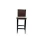 Modernios rudos dirbtinės odos baro kėdės, 6 vnt kaina ir informacija | Virtuvės ir valgomojo kėdės | pigu.lt