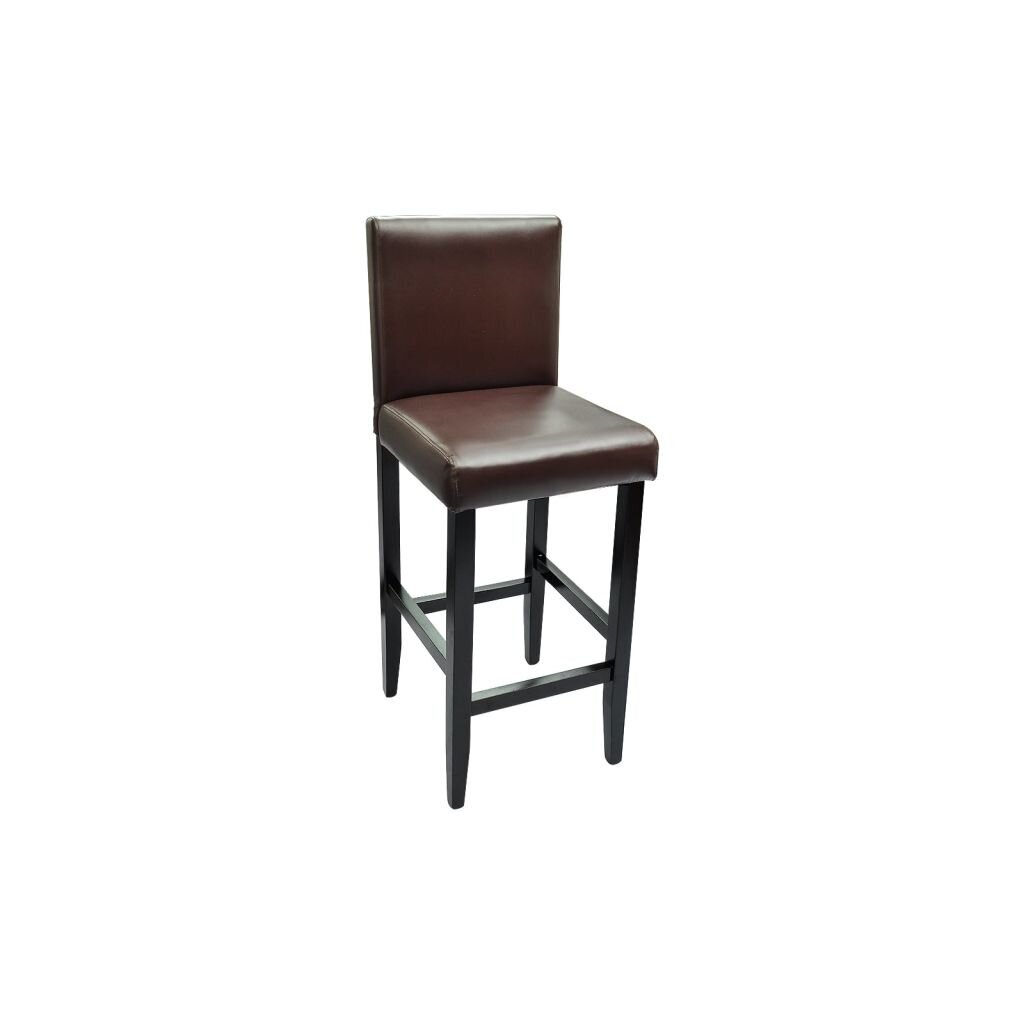 Modernios rudos dirbtinės odos baro kėdės, 6 vnt kaina ir informacija | Virtuvės ir valgomojo kėdės | pigu.lt