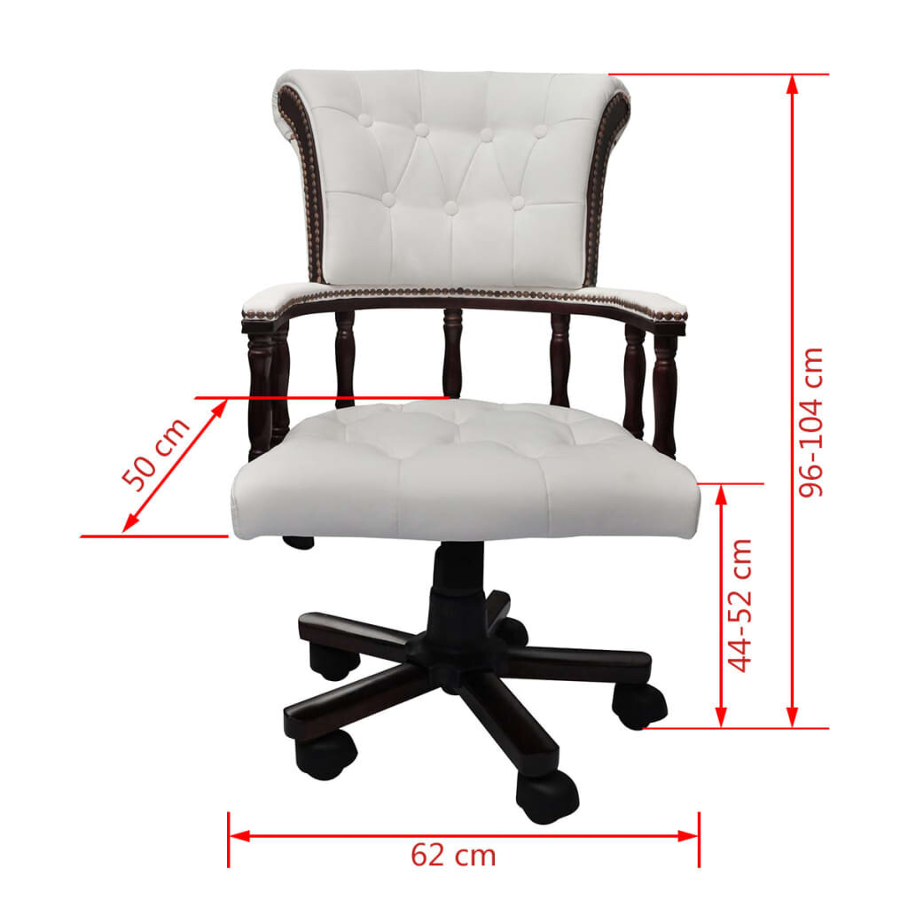 Biuro kėdė, balta kaina ir informacija | Biuro kėdės | pigu.lt