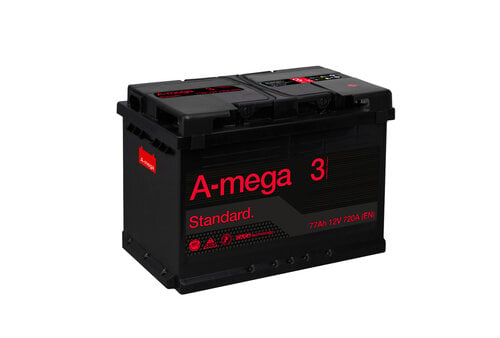 Аккумулятор A-MEGA Standart 77Aч 720A цена и информация | Аккумуляторы | pigu.lt
