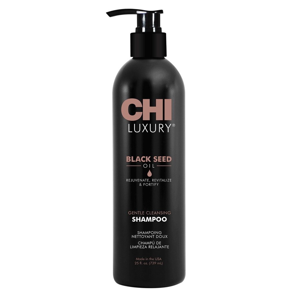 Atstatomasis šampūnas su juodgrūdžių aliejumi CHI Luxury 739 ml цена и информация | Šampūnai | pigu.lt