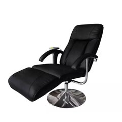 Atlošiamas masažinis fotelis 68, juodas kaina ir informacija | Svetainės foteliai | pigu.lt